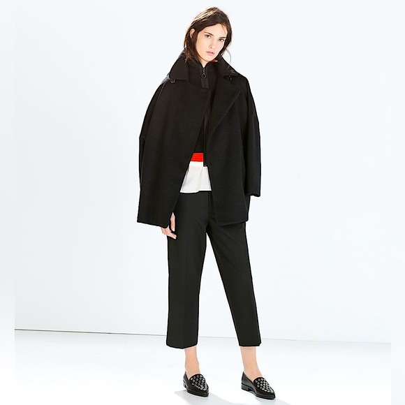 ZARA Short Wool Coat - Picture 3 of 10